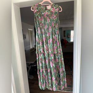 Floral maxi dress.  Size large